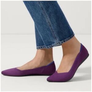 Rothy’s Point Violet Purple Flat Shoe 6.5